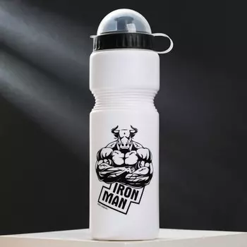 Бутылка для воды пластиковая iron man, 750 мл