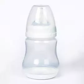 Бутылочка для кормления с широким горлом, 180 мл, от 0 мес., цвет белый