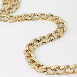 Цепочка для сумки, пластиковая, 1521 мм, 120 см, цвет золотой