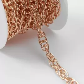 Цепочка для сумки, железная, 9.156 мм, 3±0.1 м цвет золотой