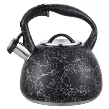 Чайник 3,0л со свистком черный