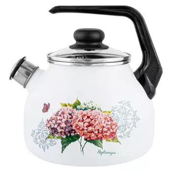 Чайник 3,0л со свистком Гортензия