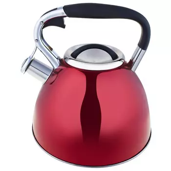 Чайник 3,0л со свистком красный
