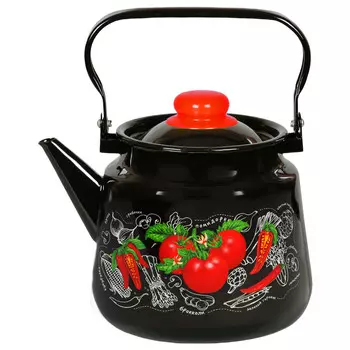 Чайник 3,5л Помидорки черный