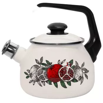 Чайник эмал 2,5л Цвет граната