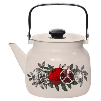 Чайник эмал 3,5л Цвет граната