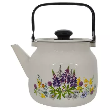 Чайник эмал 3,5л Люпины