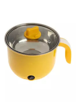 Чайник-кастрюля электрический lsk-1800, 1.3 л, 600 вт, желтый