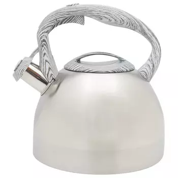 Чайник нерж 2,5л со св ручка под серое дерево