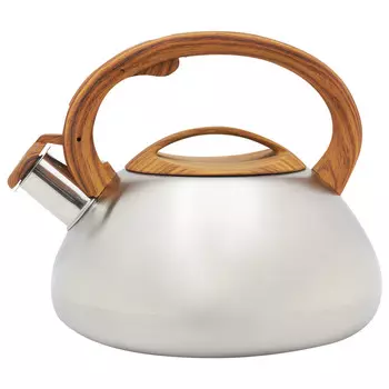 Чайник нерж 3,0л со св ручка под дерево