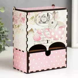 Чайный домик двойной с ящиком