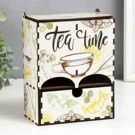 Чайный домик двойной с ящиком