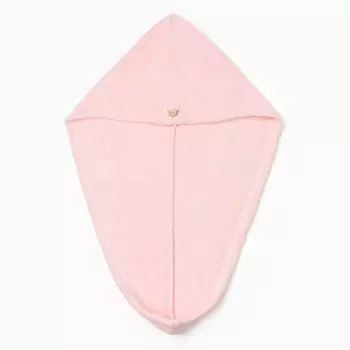 Чалма для сушки волос этель, цв. розовый, 65*25 см, 100% п/э, 280 г/м2