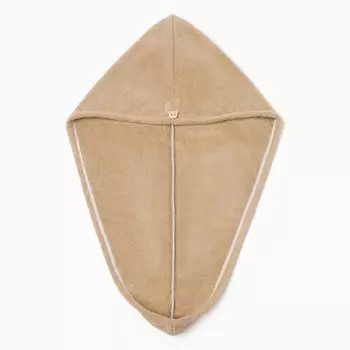 Чалма для сушки волос этель, цв. светло-коричневый, 65*25 см, 100% п/э, 280 г/м2