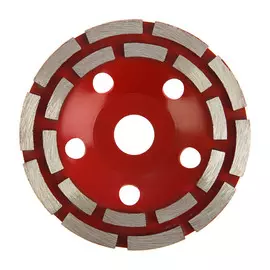 Чашка алмазная зачистная лом, двухрядная, 125 мм