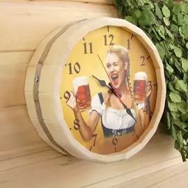Часы банные бочонок