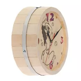 Часы банные бочонок