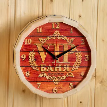 Часы банные бочонок