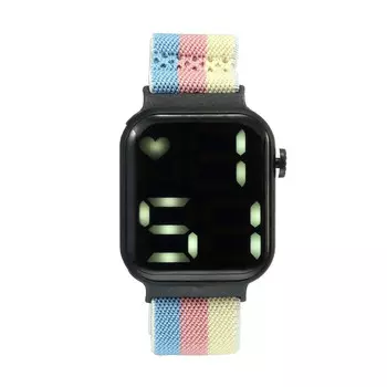 Часы наручные электронные с ремешком из текстиля