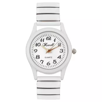 Часы наручные женские, d-2.8 см, ремешок металл, белые