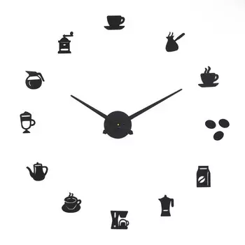 Часы настенные интерьерные для кухни, 3d