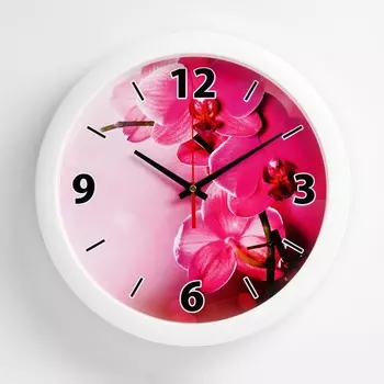 Часы настенные, серия: цветы,