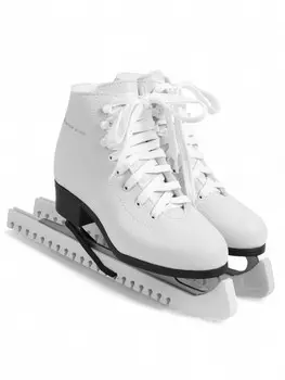 Чехлы для коньков winter star, 34 см, универсальные, белые