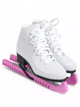 Чехлы для коньков winter star, 34 см, универсальные, розовые