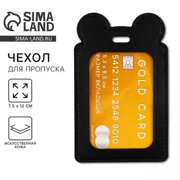 Чехол для бейджа gold card, 12 х 7,5 см