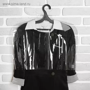 Чехол для одежды, 5236 см, 12 мкм, прозрачный