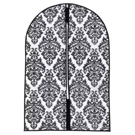 Чехол для одежды 60×90 см, спанбонд, цвет бело-чёрный