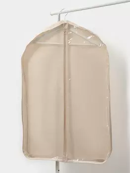 Чехол для одежды ladоm на молнии, 9060 см, бежевый, материал батист