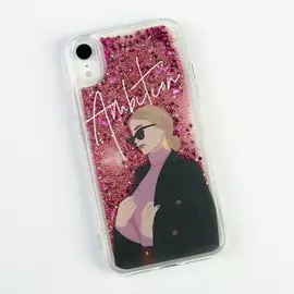 Чехол на телефон iphone xr с блестками внутри ambition, 7,6 15,1 см