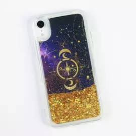 Чехол на телефон iphone xr с блестками внутри stars, 7,6 15,1 см
