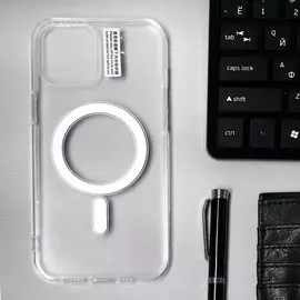 Чехол luazon для iphone 12 pro max, поддержка magsafe, пластиковый, прозрачный