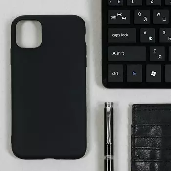 Чехол luazon, для телефона iphone 11, tpu, черный