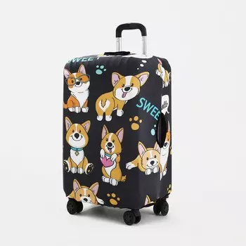 Чехол на чемодан l, цвет черный/разноцветный