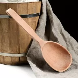 Черпак деревянный, 250 мл, цельный массив бука