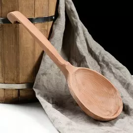 Черпак деревянный, 500 мл, цельный массив бука
