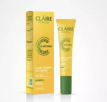 Claire cosmetics C-VIT PRO Крем для кожи вокруг глаз GLOW THERAPY увлажнение,питание 15мл