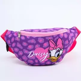 Cумка на пояс дейзи , 25*6*13, отд на молн, без подклада, сиренево/розовый