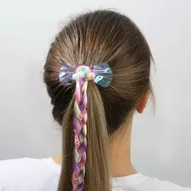 Цветная прядь косичка