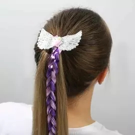 Цветная прядь косичка