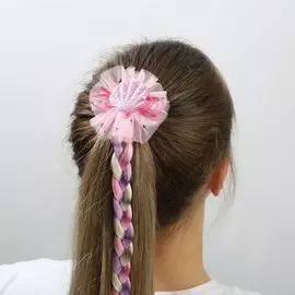 Цветная прядь косичка