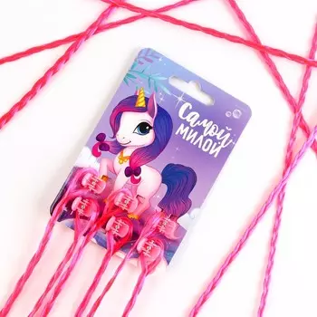 Цветные пряди для волос на крабике