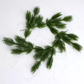 Ветка декоративная новогодняя, набор 5 шт., размер 1 шт. — 28 10 3 см