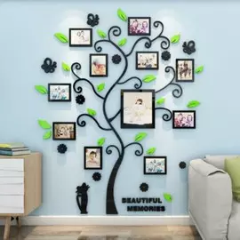 Наклейка интерьерная с фоторамками take it easy