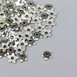 Декор шляпка для бусин металл