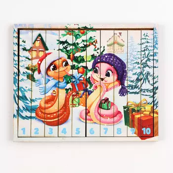 Пазлы для малышей на новый год