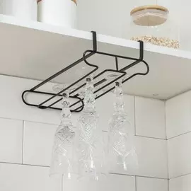 Держатель для бокалов подвесной доляна, 28167.5 см, черный